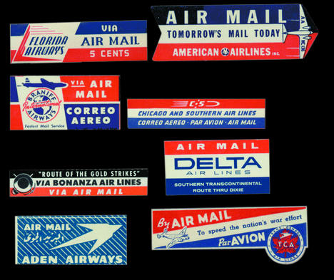 Airmail Etiquettes