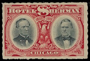 Hotel Sherman Stamps